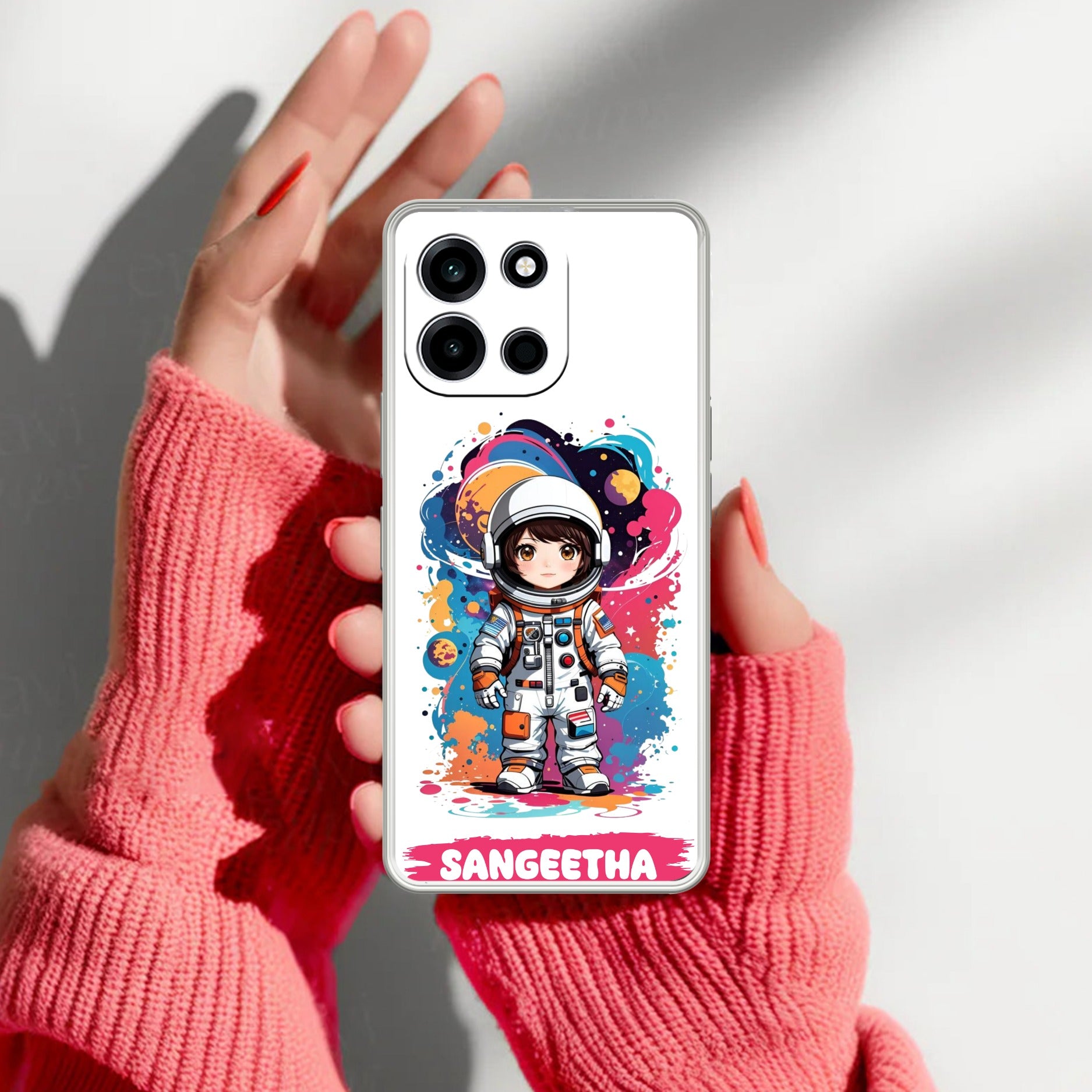 Astronaut Customize Transparent Silicon Case For OnePlus Nord 6 5G