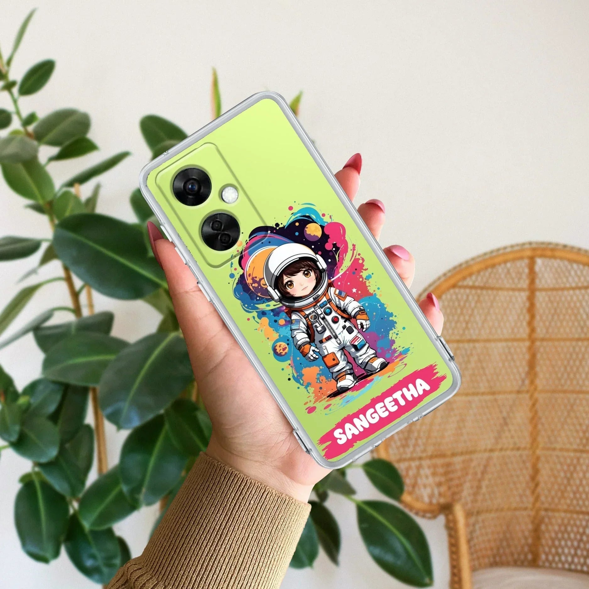 Astronaut Customize Transparent Silicon Case For OnePlus - ShopOnCliQ