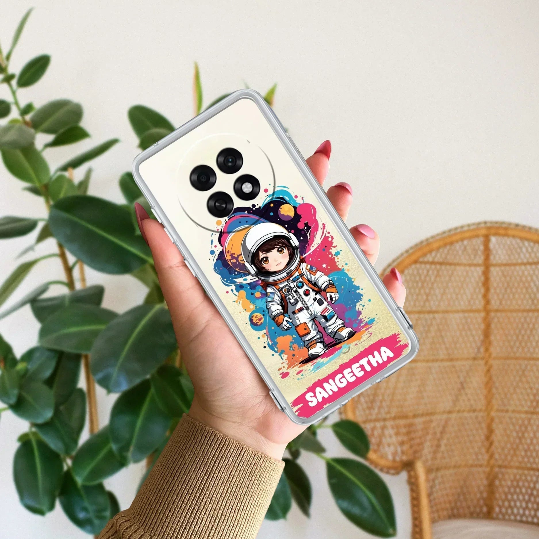 Astronaut Customize Anti Yellow Case For Oppo F31 Pro Plus 5G