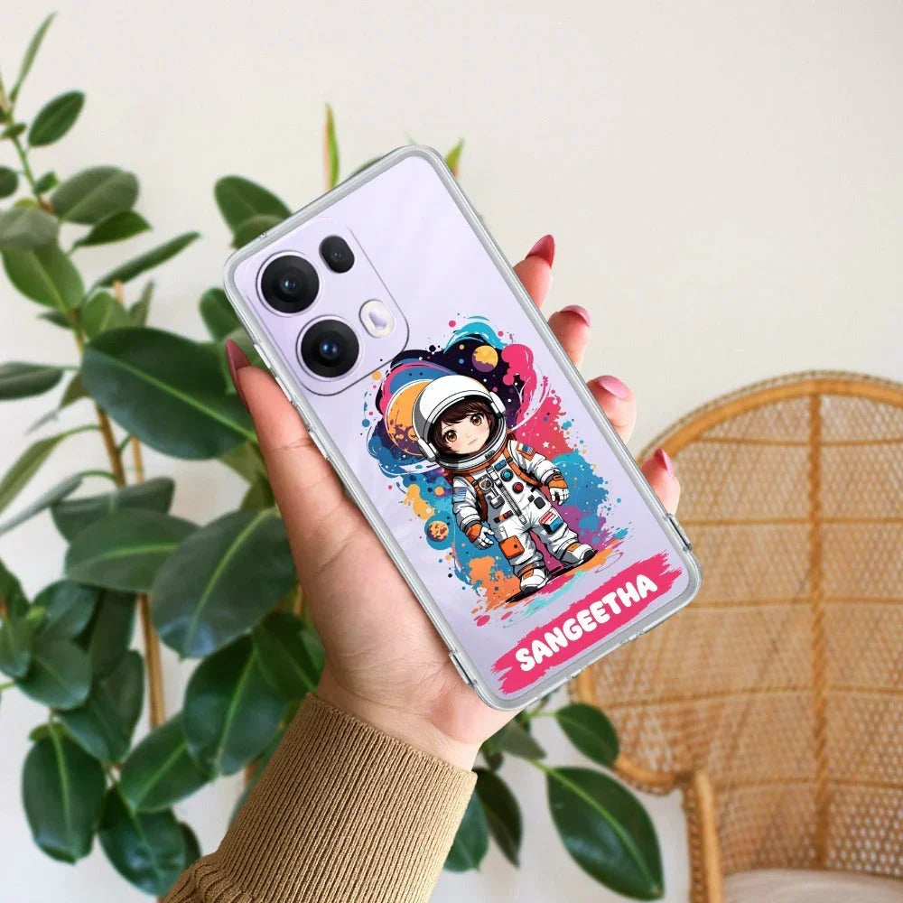 Astronaut Customize Anti Yellow Case For Oppo Reno 13 Pro 5G