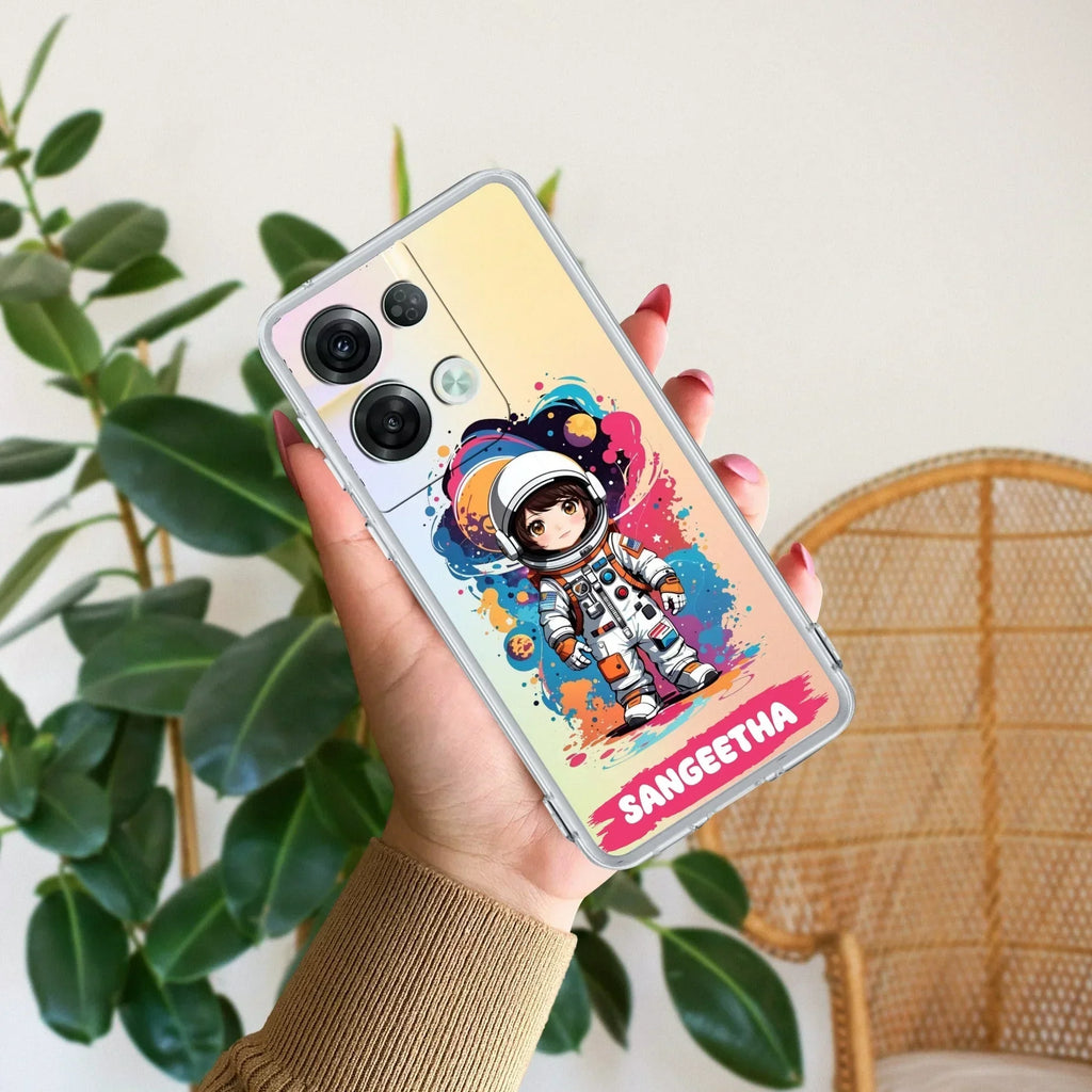 Astronaut Customize Anti Yellow Case For Oppo Reno 8 Pro 5G
