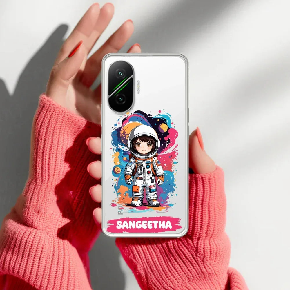 Astronaut Customize Transparent Silicon Case For Poco - ShopOnCliQ