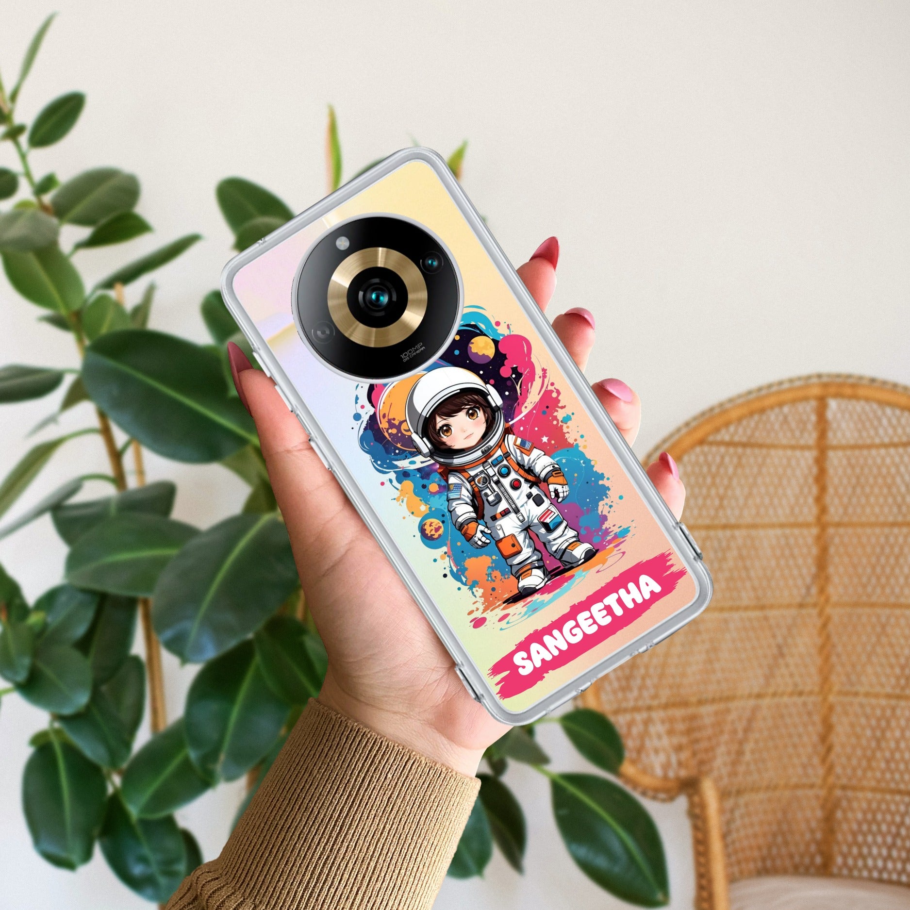 Astronaut Customize Anti Yelllow Case For Realme 11 Pro Plus 5G