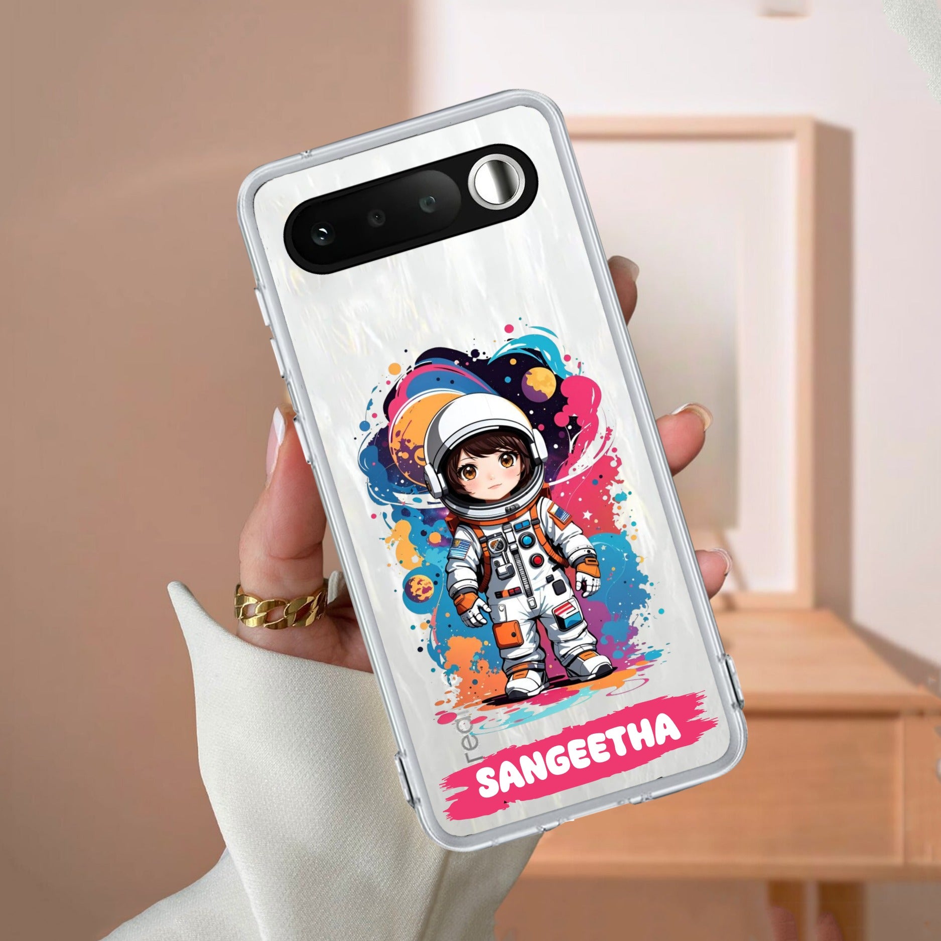 Astronaut Customize Anti Yellow Case For Realme 16 5G