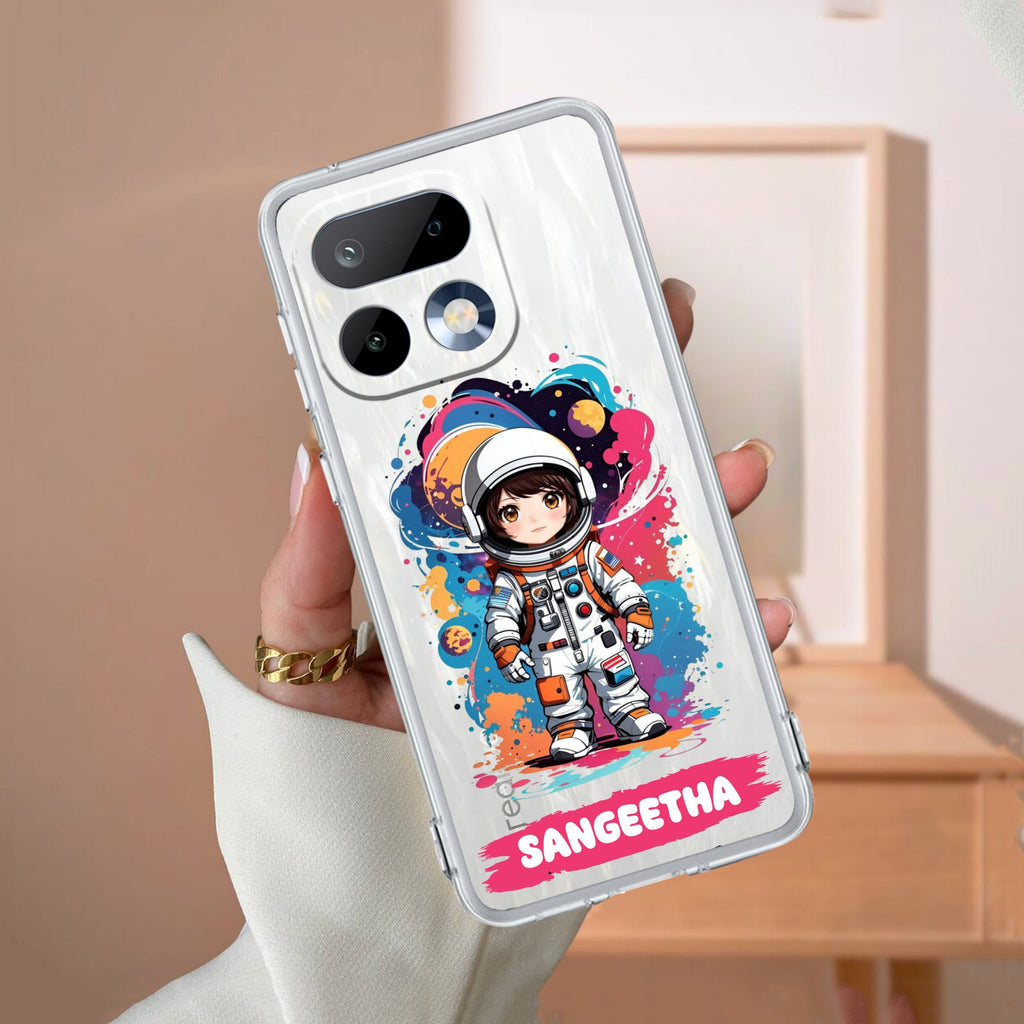 Astronaut Customize Anti Yelllow Case For Realme 16 Pro 5G
