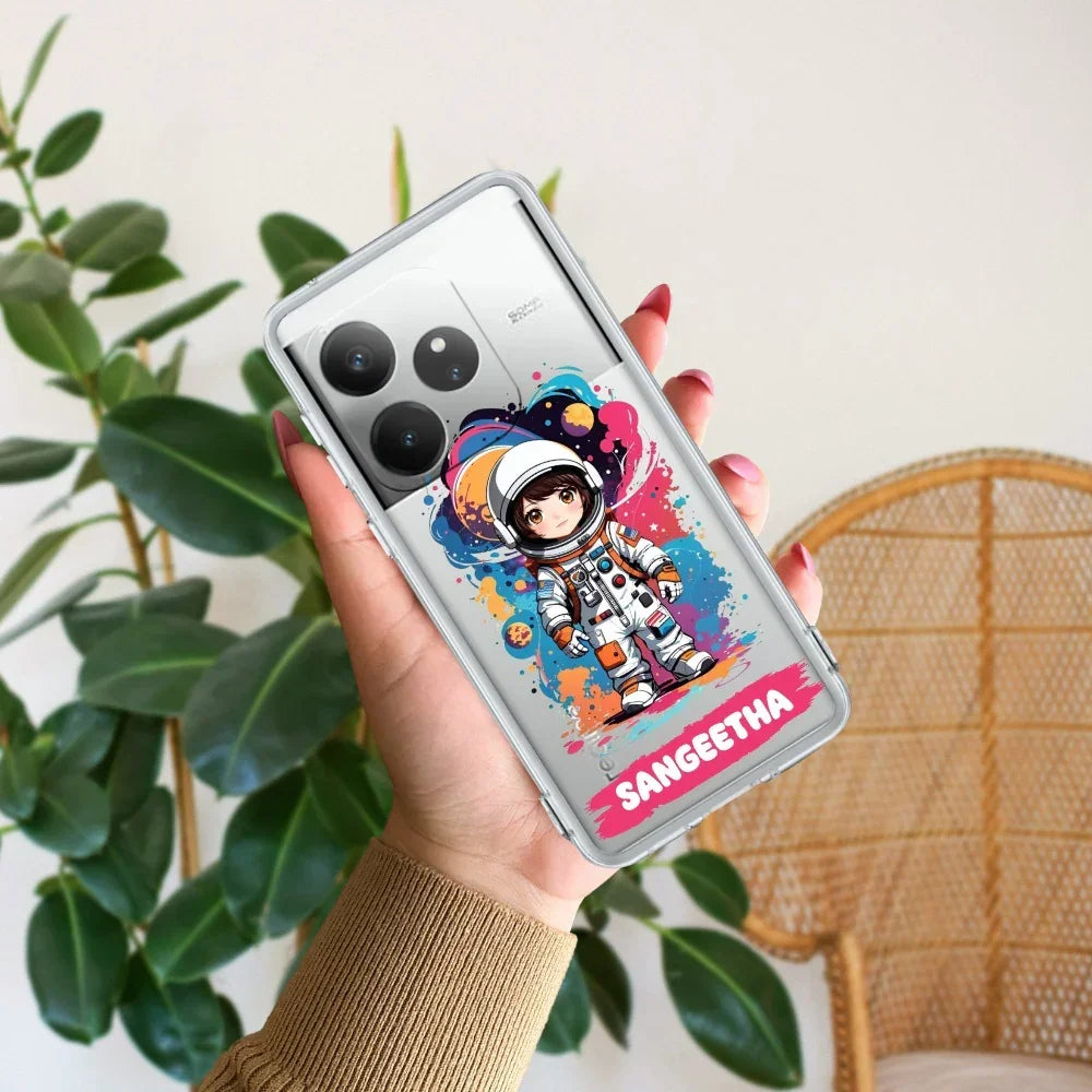 Astronaut Customize Anti Yelllow Case For Realme GT 6 5G