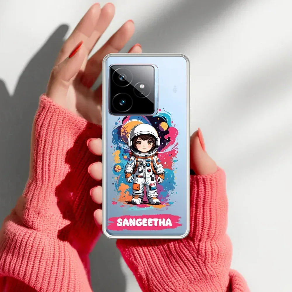 Astronaut Customize Anti Yelllow Case For Realme GT 7 5G