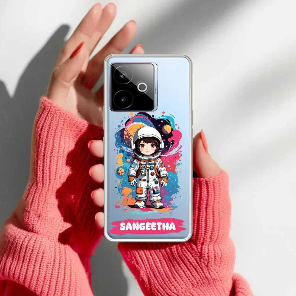 Astronaut Customize Anti Yelllow Case For Realme GT 7T 5G