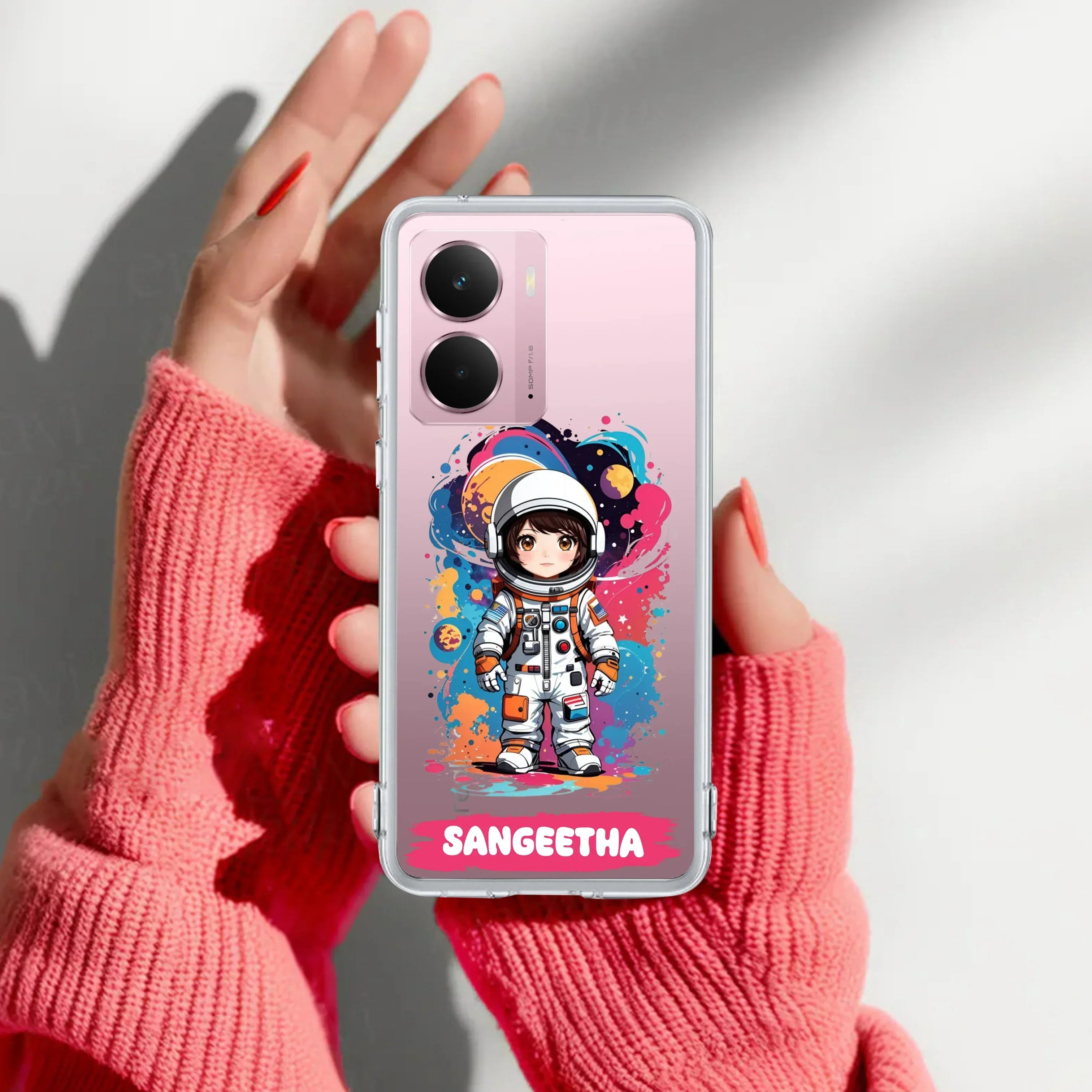 Astronaut Customize Anti Yelllow Case For Realme P3 5G