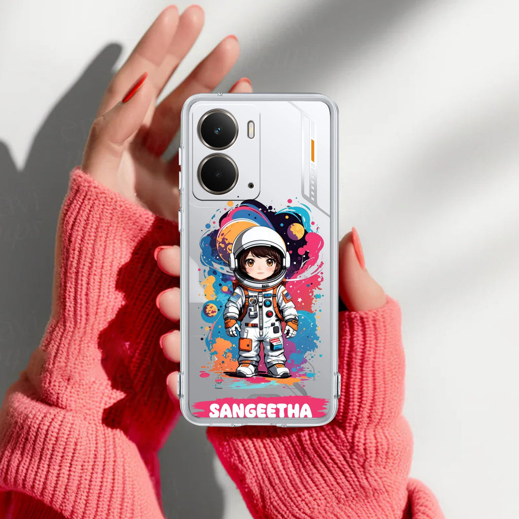 Astronaut Customize Anti Yelllow Case For Realme P3 5G
