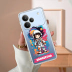 Astronaut Customize Transparent Silicon Case For Realme P4 Pro 5G