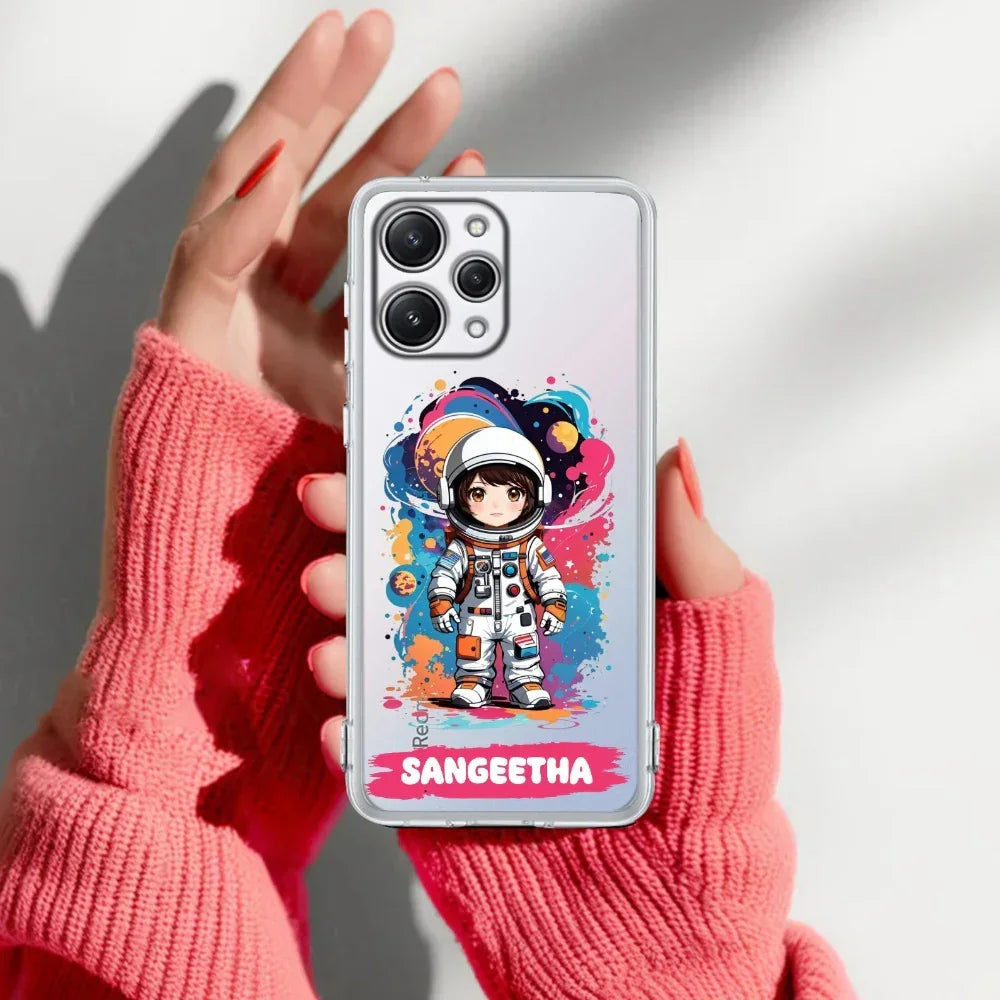 Astronaut Customize Transparent Silicon Case For Mi 10T 5G / Mi 10T Pro