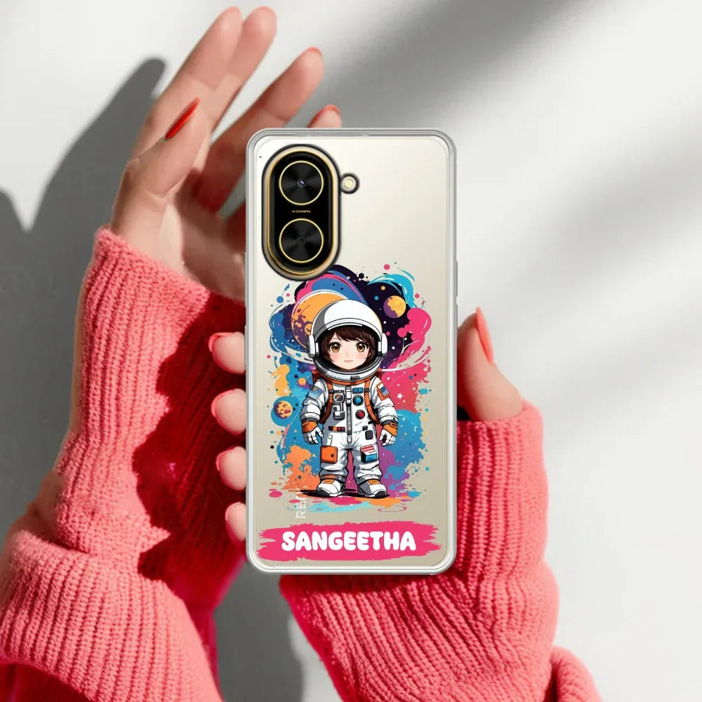 Astronaut Customize Transparent Silicon Case For Redmi/Xiaomi - ShopOnCliQ