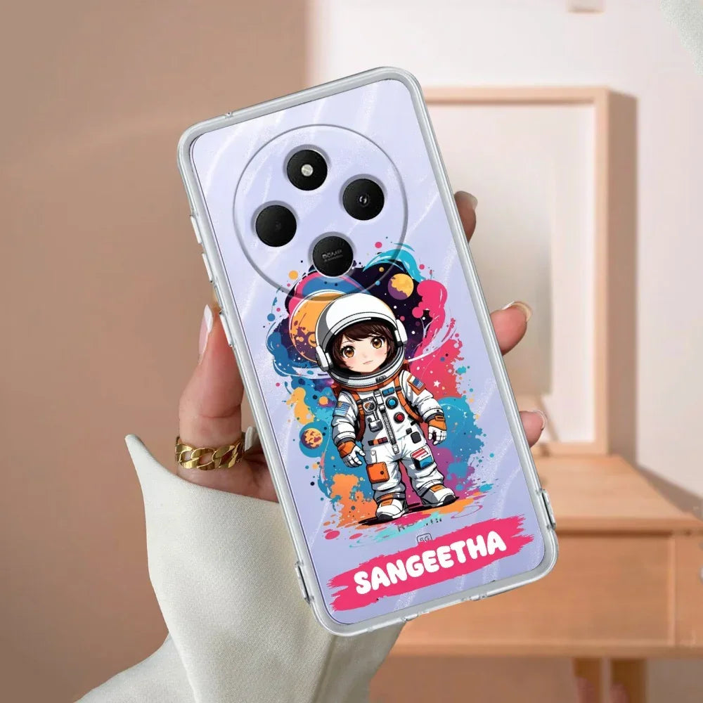 Astronaut Customize Transparent Silicon Case For Redmi 13C 4G