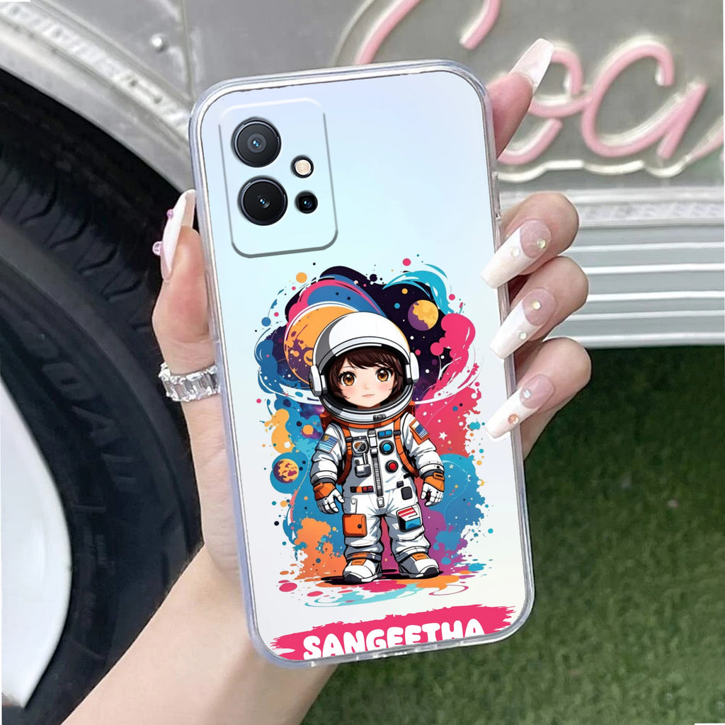 Astronaut Customize Anti Yellow Case For Vivo T1 5G