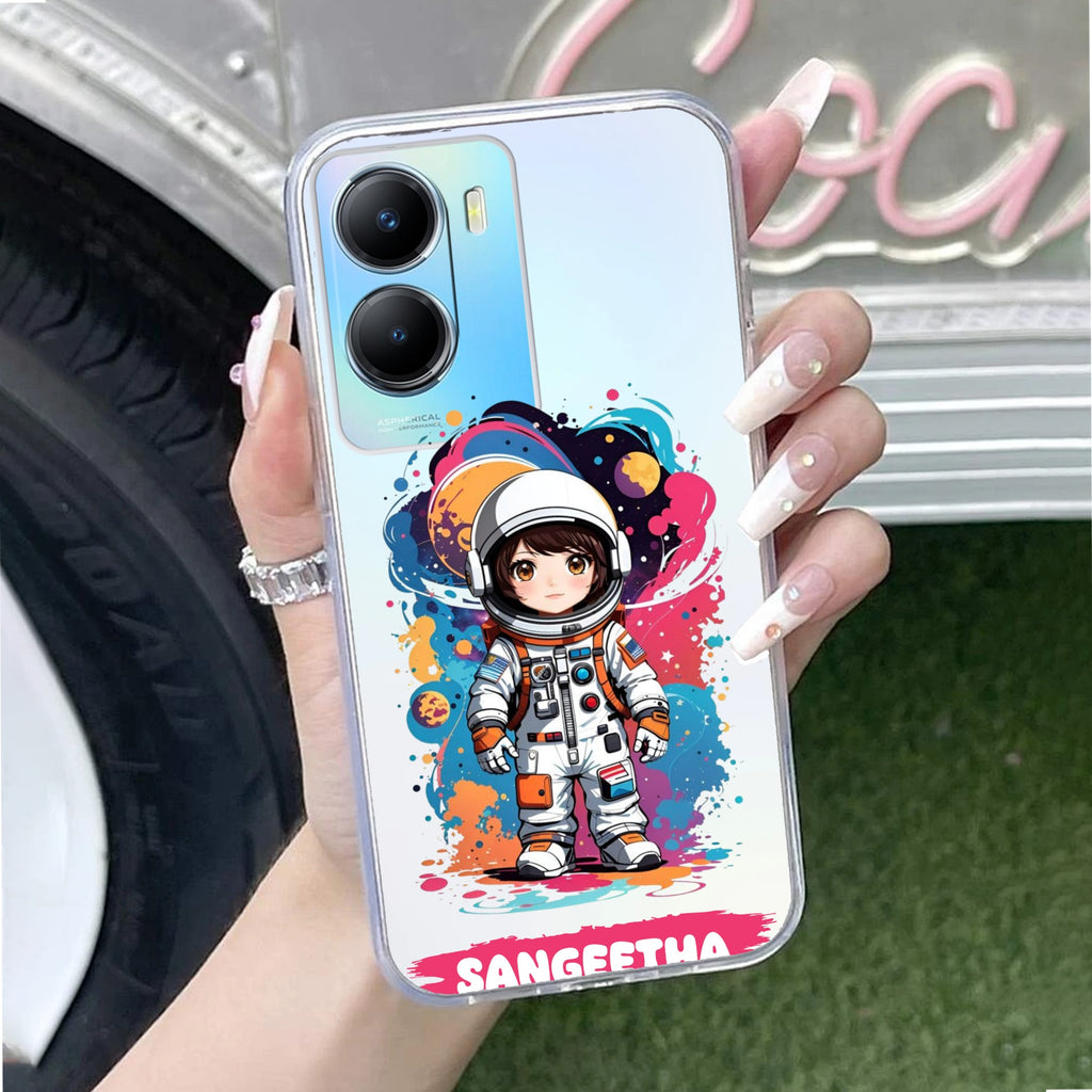 Astronaut Customize Transparent Silicon Case For Vivo T2x 5G