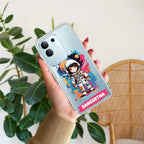 Astronaut Customize Transparent Silicon Case For Vivo V21e 5G