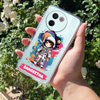 Astronaut Customize Transparent Silicon Case For Vivo X90 Pro 5G