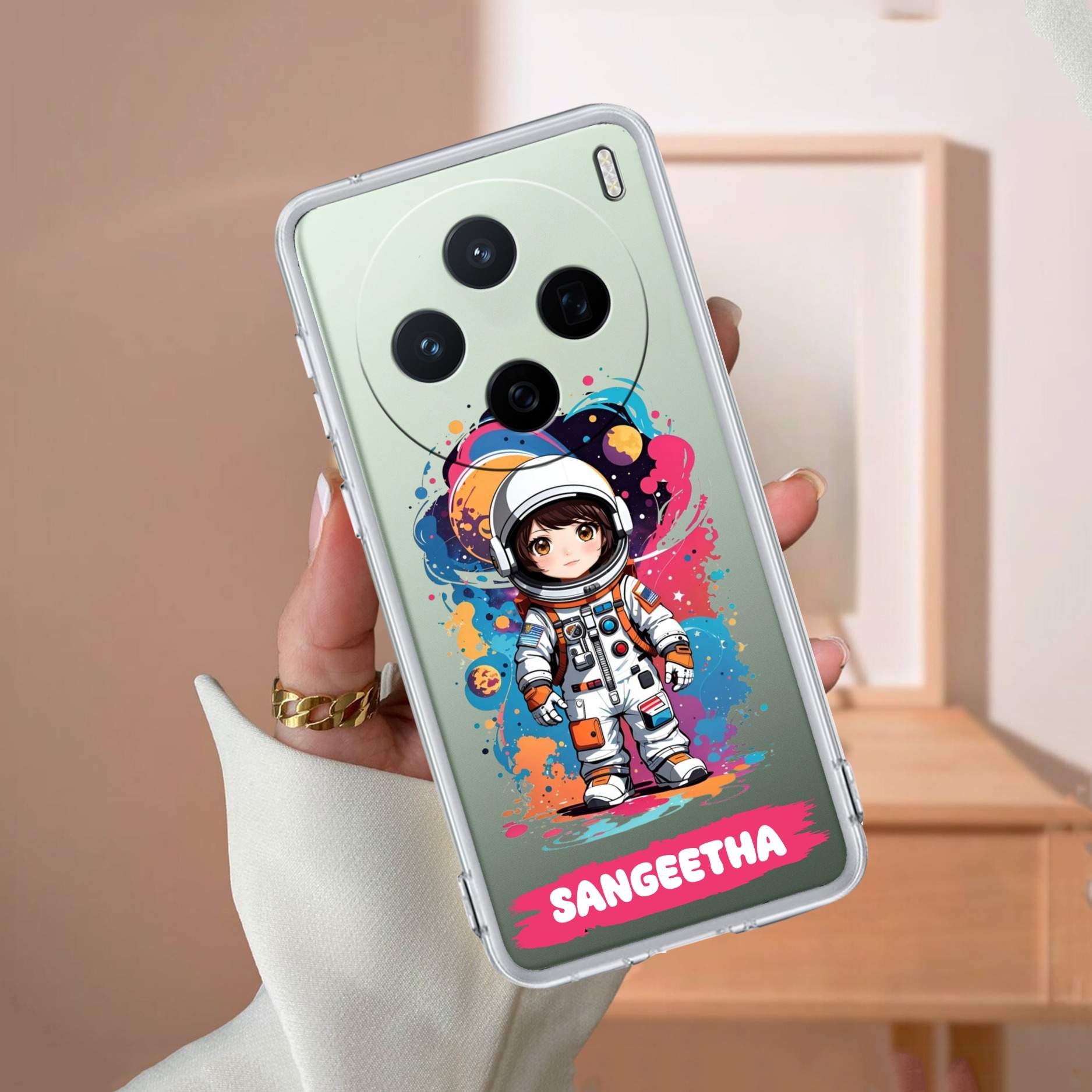 Astronaut Customize Anti Yellow Case For Vivo X200 5G