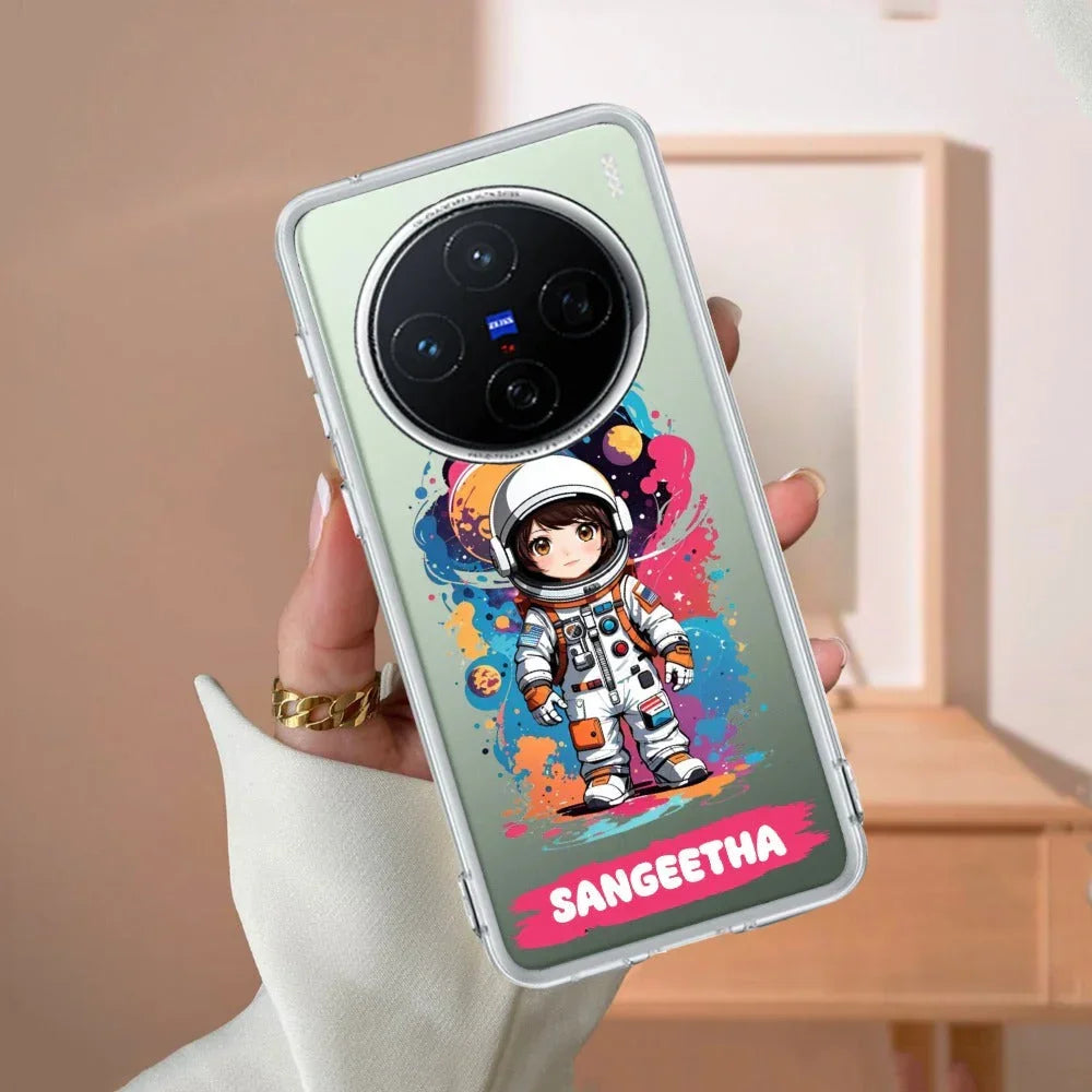 Astronaut Customize Transparent Silicon Case For Vivo T3 Pro 5G