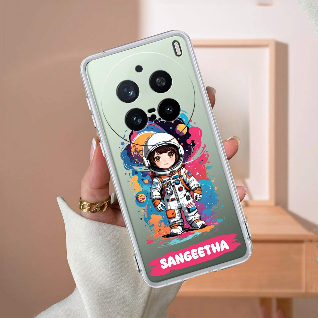 Astronaut Customize Transparent Silicon Case For Vivo V60e 5G