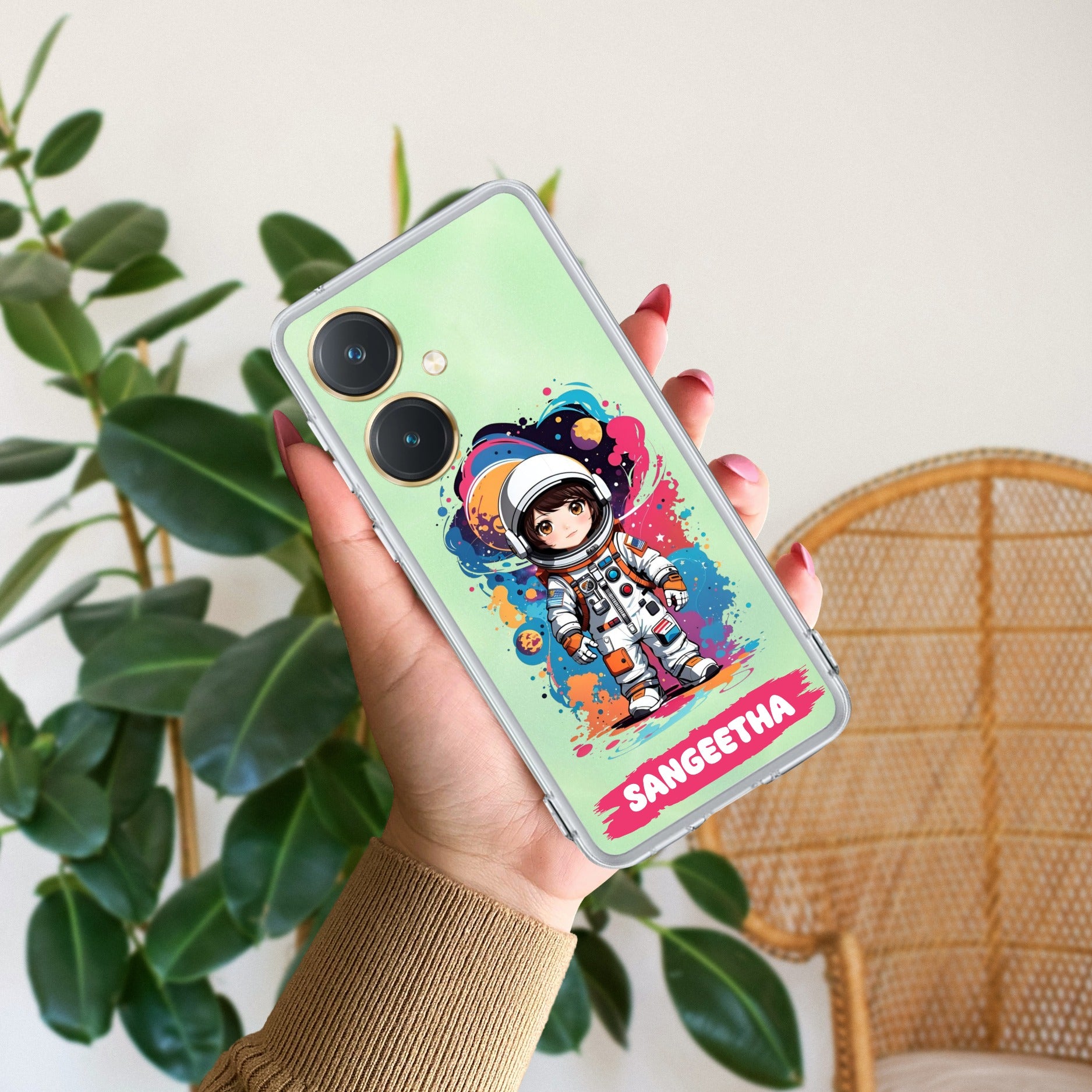 Astronaut Customize Anti Yellow Case For Vivo Y27 4G