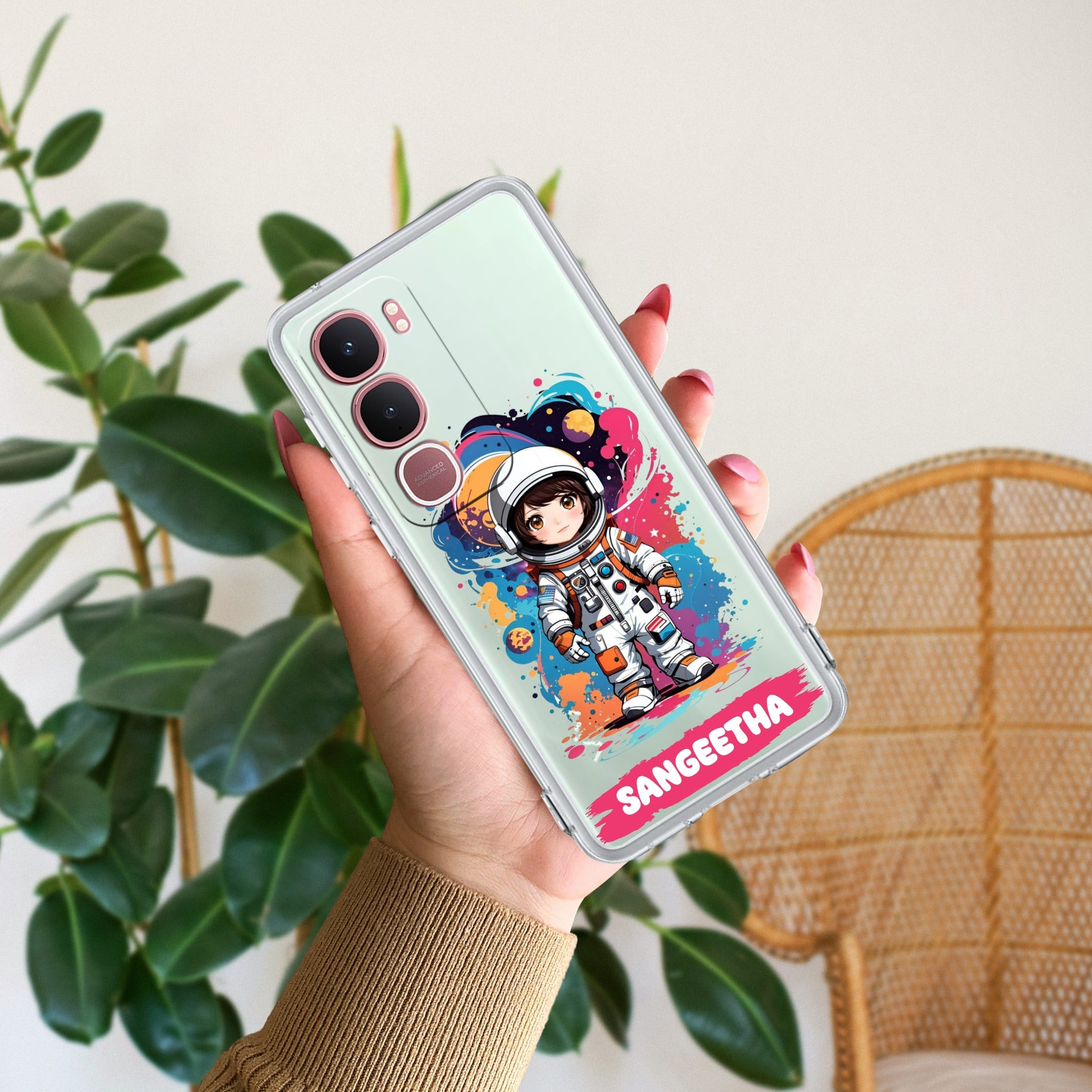 Astronaut Customize Transparent Silicon Case For Vivo Y31 5G