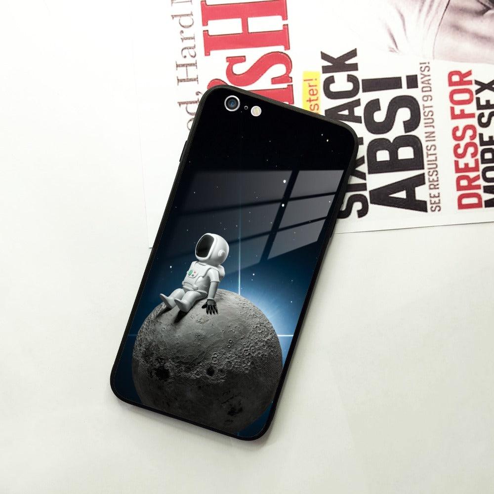 Astronod Moon Glass Case Cover For iPhone