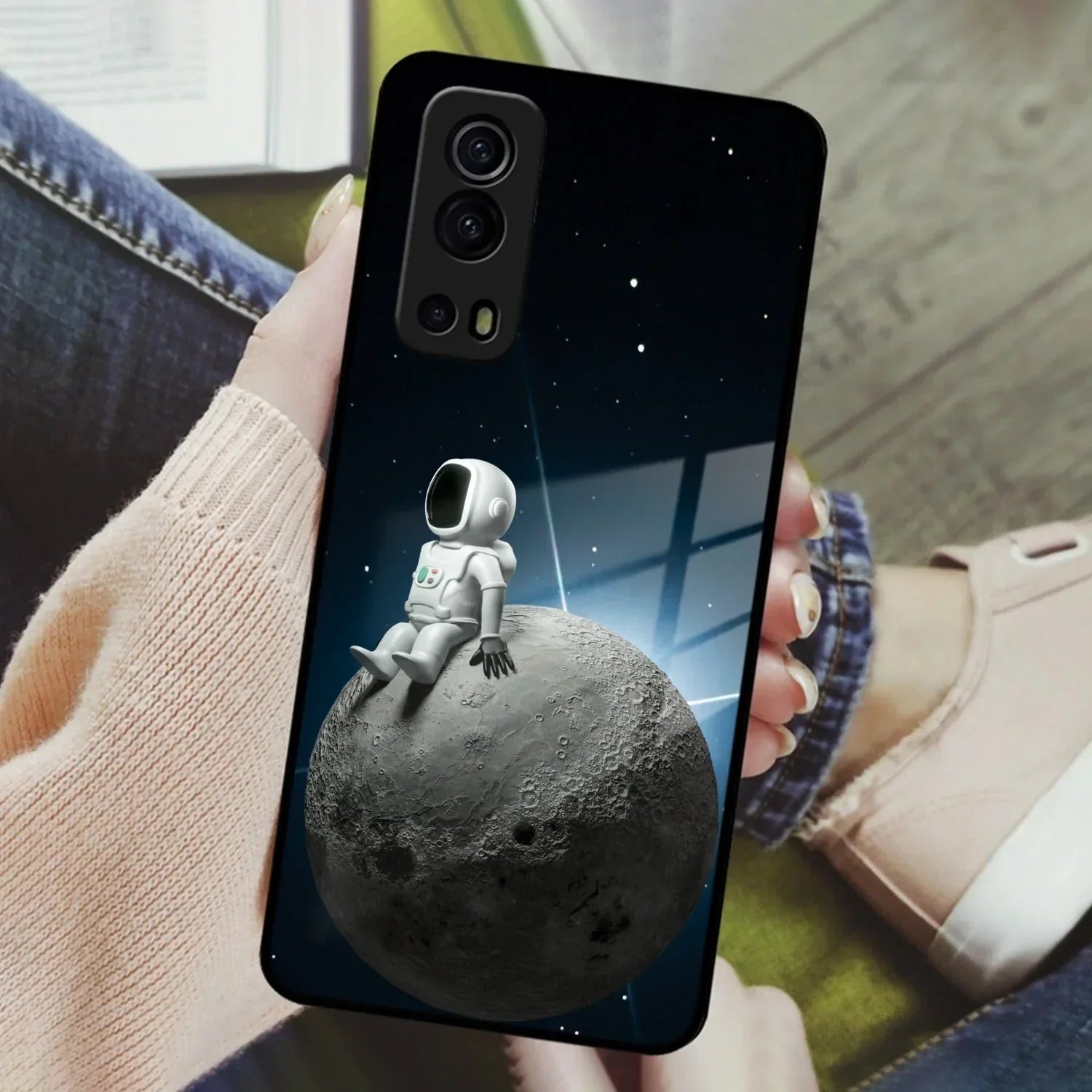 Astronod Moon Glass Case Cover For iQOO - ShopOnCliQ
