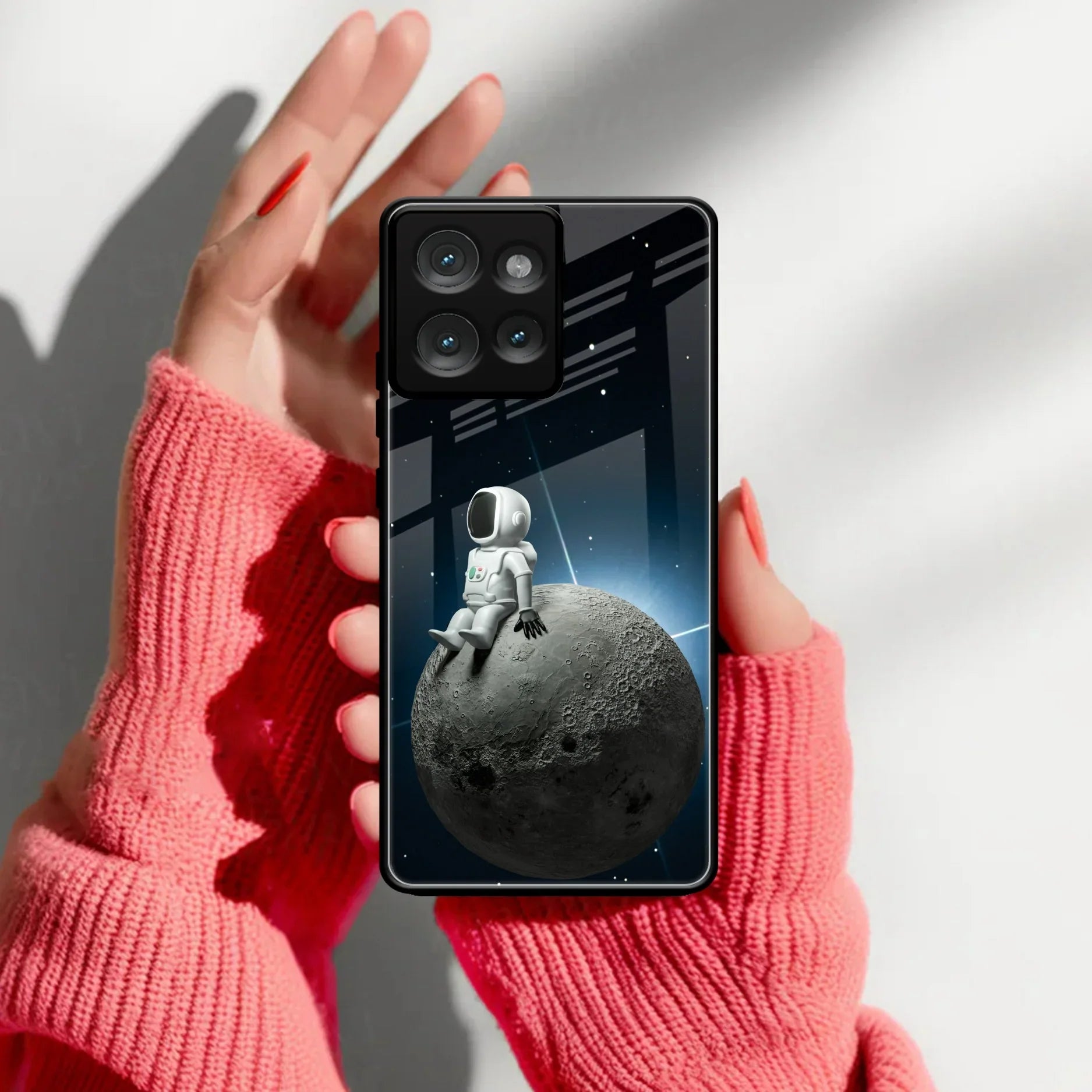 Astronod Moon Glass Case Cover For Motorola - ShopOnCliQ