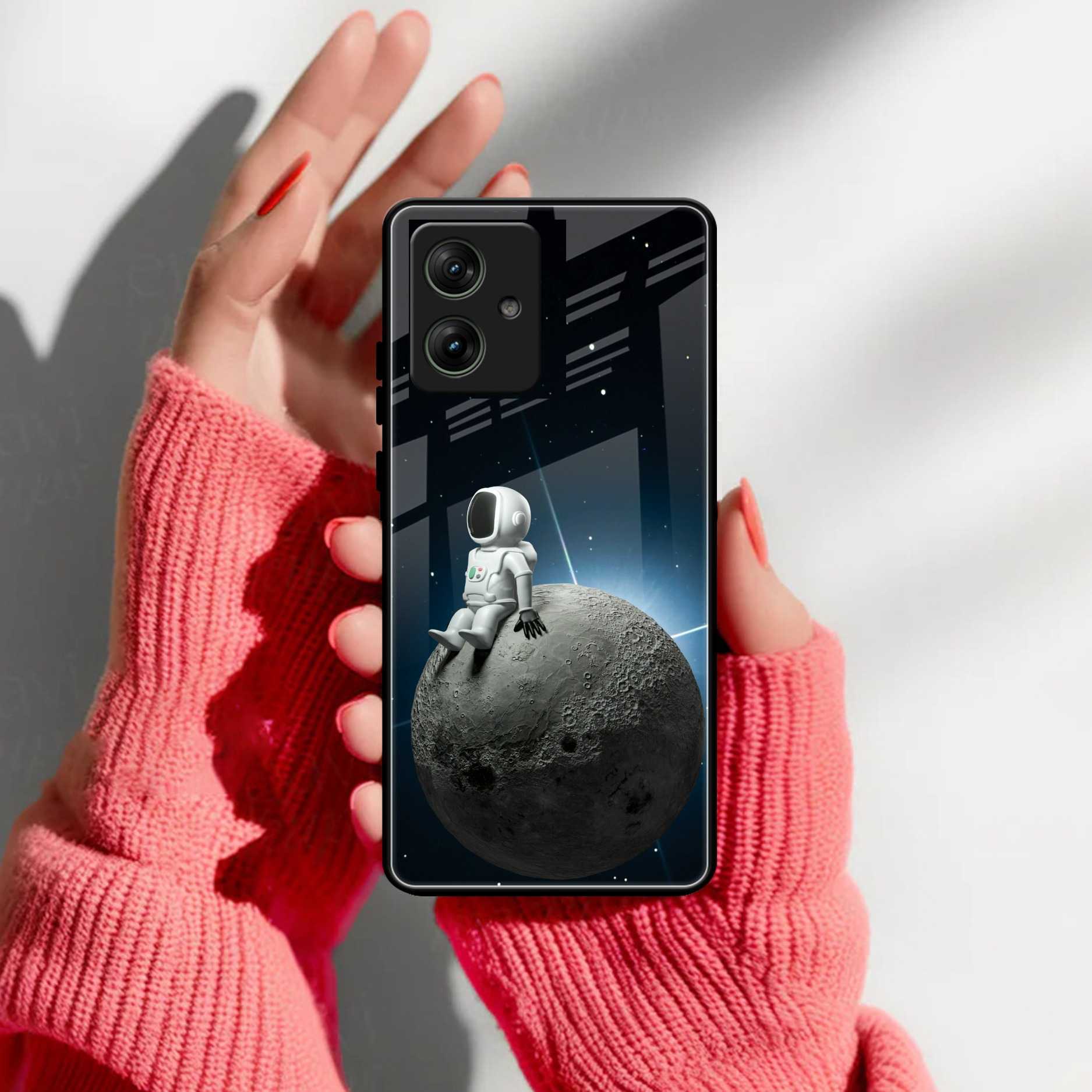 Astronod Moon Glass Case Cover For Motorola