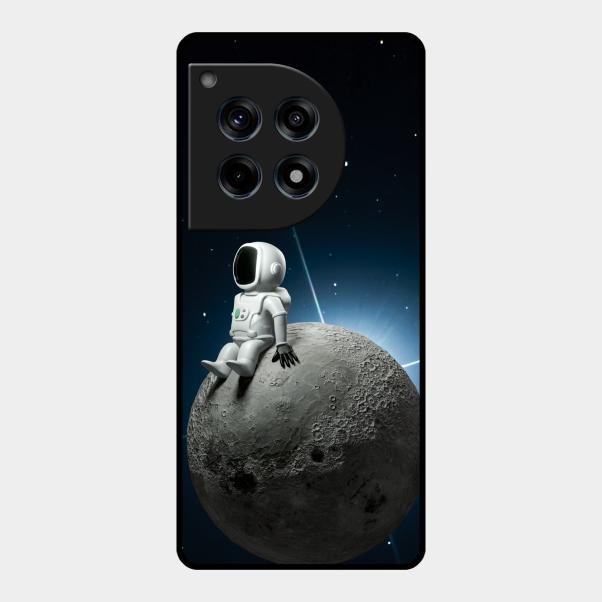Astronod Moon Glass Case Cover For Oneplus 12R 5G