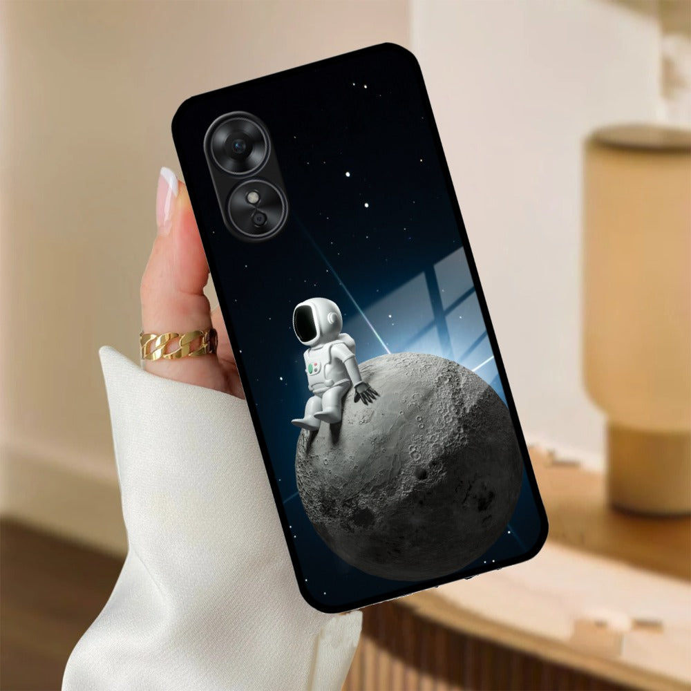 Astronod Moon Glass Case Cover For Oppo