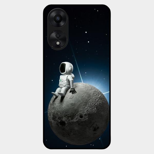 Astronod Moon Glass Case Cover For Oppo A78 5G