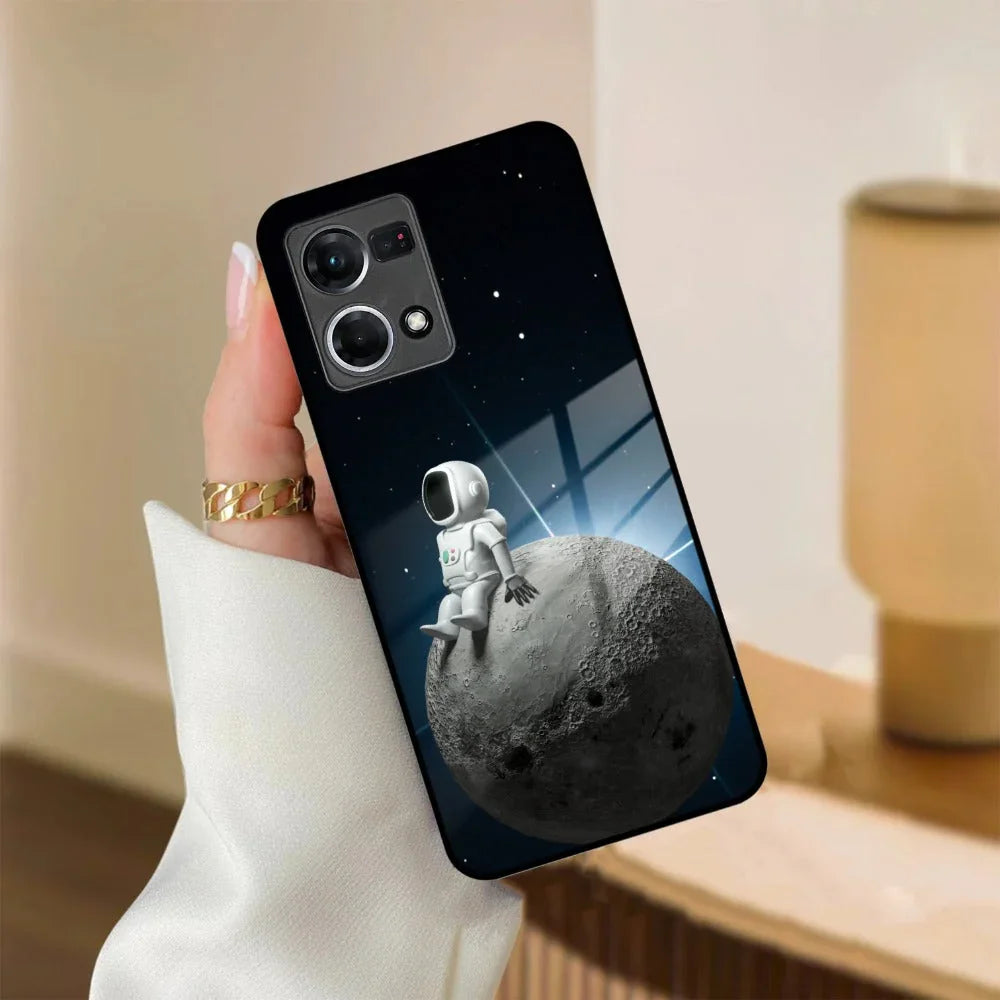 Astronod Moon Glass Case Cover For Oppo - ShopOnCliQ