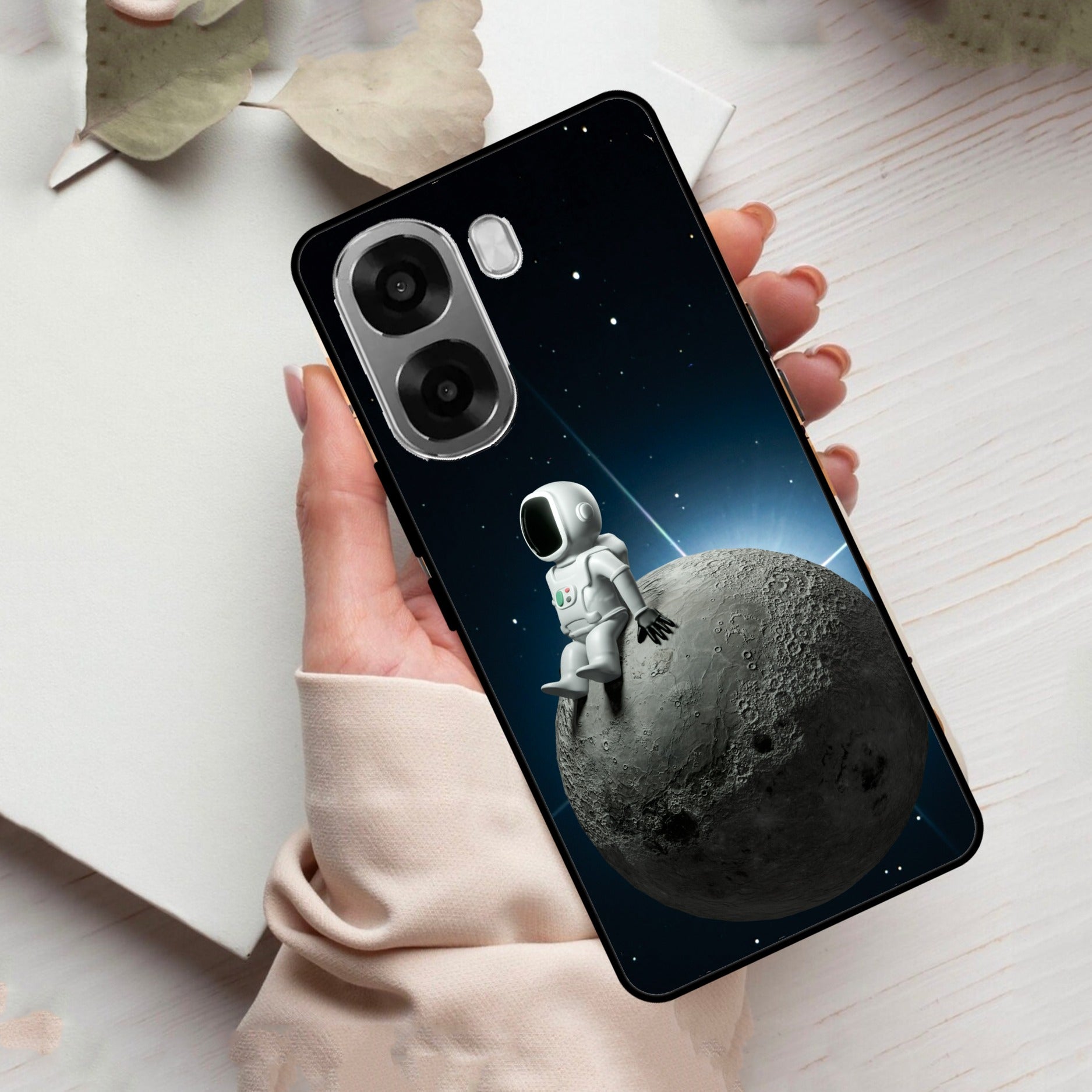 Astronod Moon Glass Case Cover For Oppo