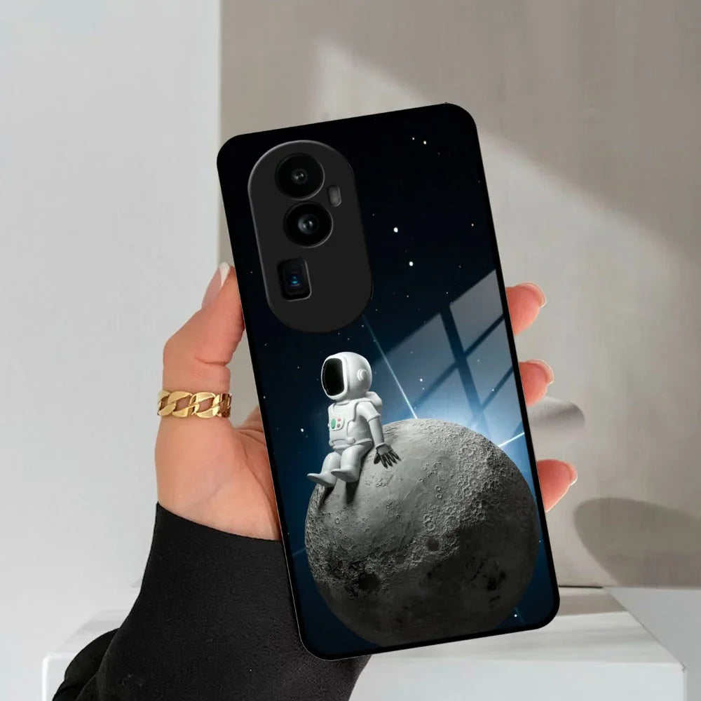 Astronod Moon Glass Case Cover For Oppo - ShopOnCliQ