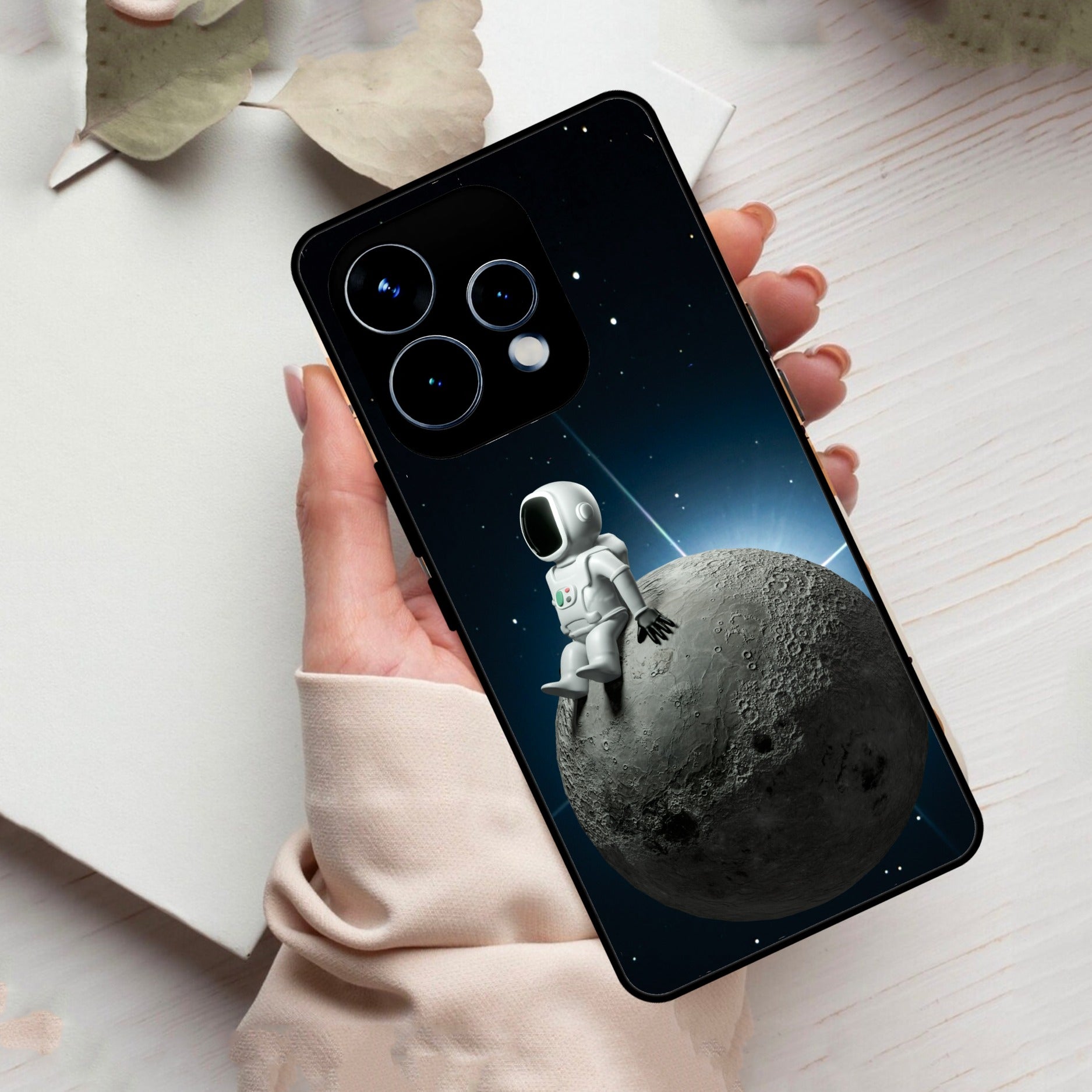 Astronod Moon Glass Case Cover For Oppo