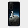 Astronod Moon Glass Case Cover For Poco C71