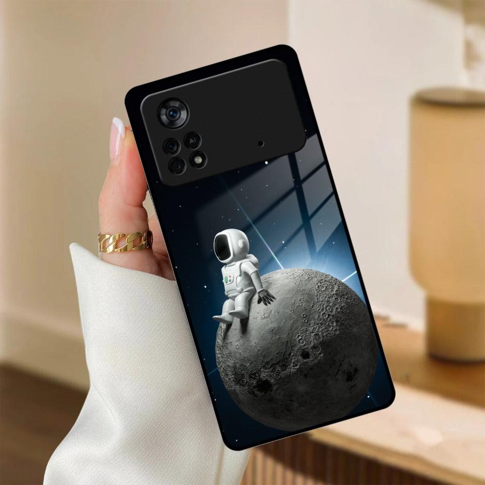 Astronod Moon Glass Case Cover For Poco - ShopOnCliQ