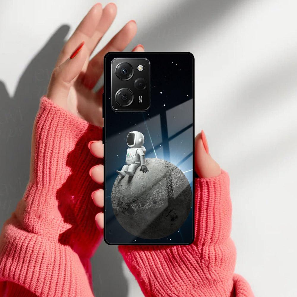 Astronod Moon Glass Case Cover For Poco