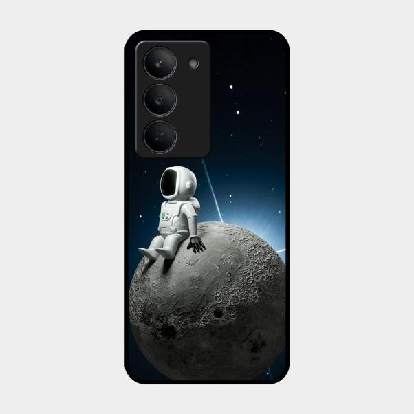 Astronod Moon Glass Case Cover For Realme 14X 5G