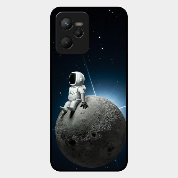 Astronod Moon Glass Case Cover For Realme C35