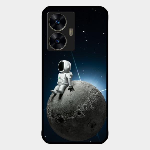Astronod Moon Glass Case Cover For Realme C55