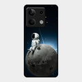 Astronod Moon Glass Case Cover For Redmi Note 13 5G