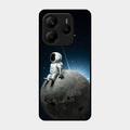 Astronod Moon Glass Case Cover For Redmi Note 14 Se 5G