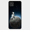 Astronod Moon Glass Case Cover For Samsung Galaxy F42 5G