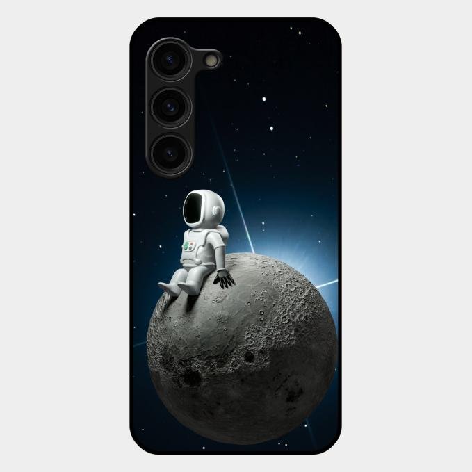 Astronod Moon Glass Case Cover For Samsung Galaxy S23 Plus 5G