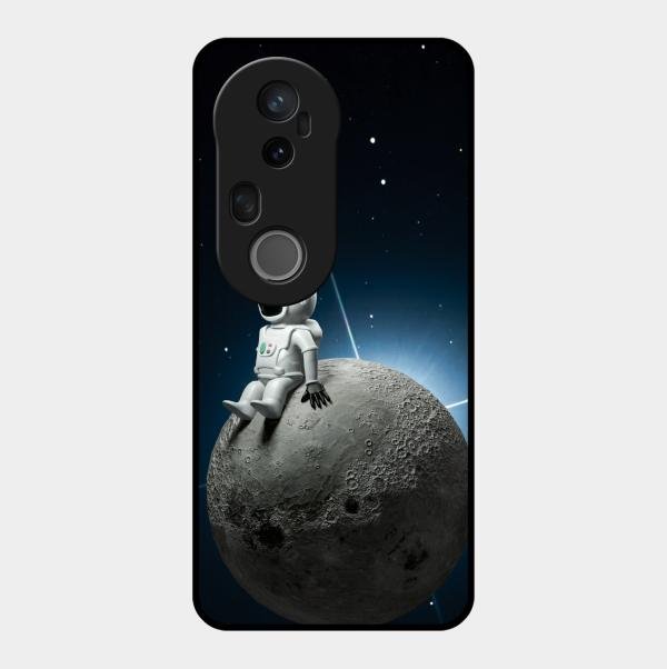 Astronod Moon Glass Case Cover For Vivo T4 Ultra 5G