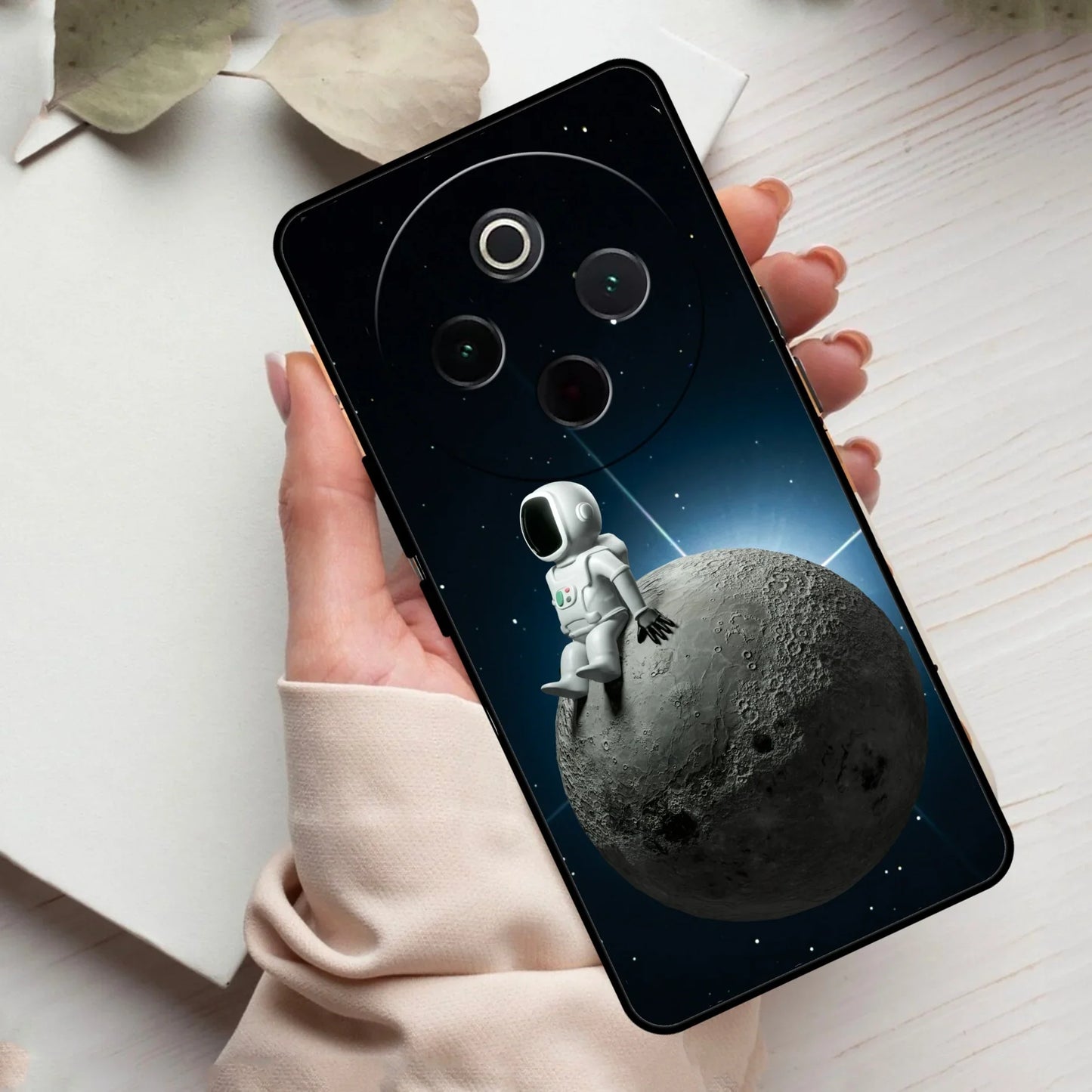 Astronod Moon Glass Case Cover For Vivo - ShopOnCliQ